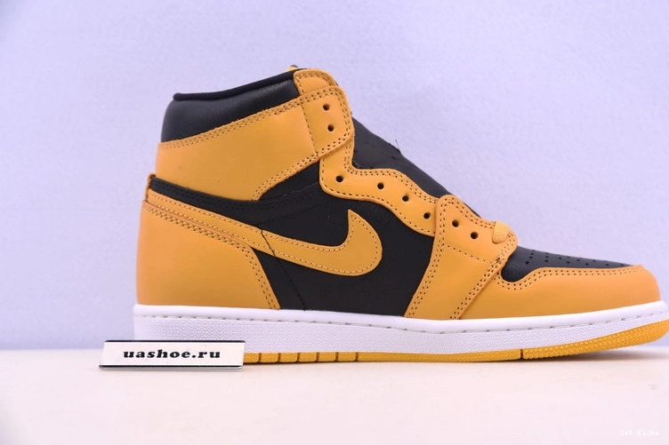 Jordan Air OG Black 1 Retro High 555088-701 Pollen 0205